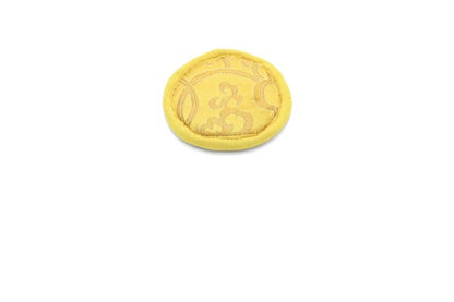 Dessous de verre jaune fin 8cm