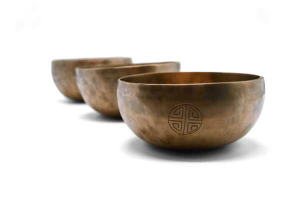 Set de 3 bols chantants pleine lune