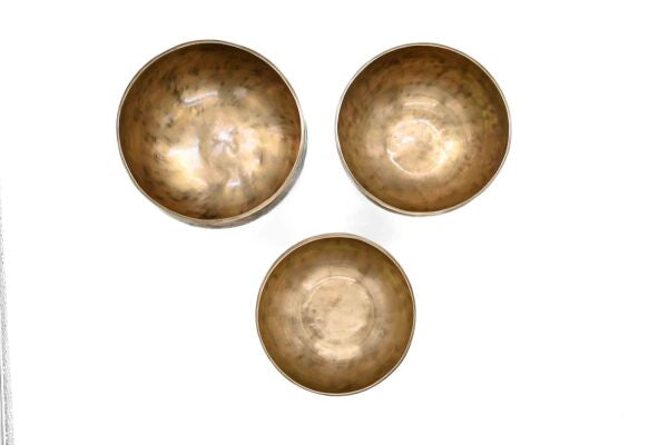 Set de 3 bols chantants pleine lune