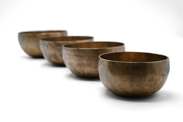Set de 4 bols chantants pleine lune