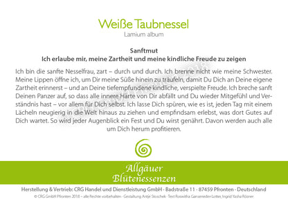 Essence florale d’Allgäu – ortie blanche